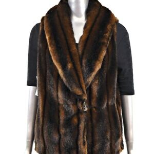Ralph Lauren Chocolate Faux Fur Vest